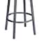 Armen Living Titana 26" Barstool in Mineral finish with Bandero Tobacco upholstery 721535746866 - alternate 7